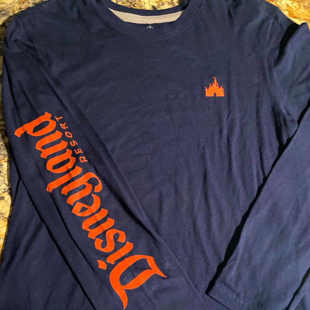Disney navy longsleeve embroidered t-shirt
